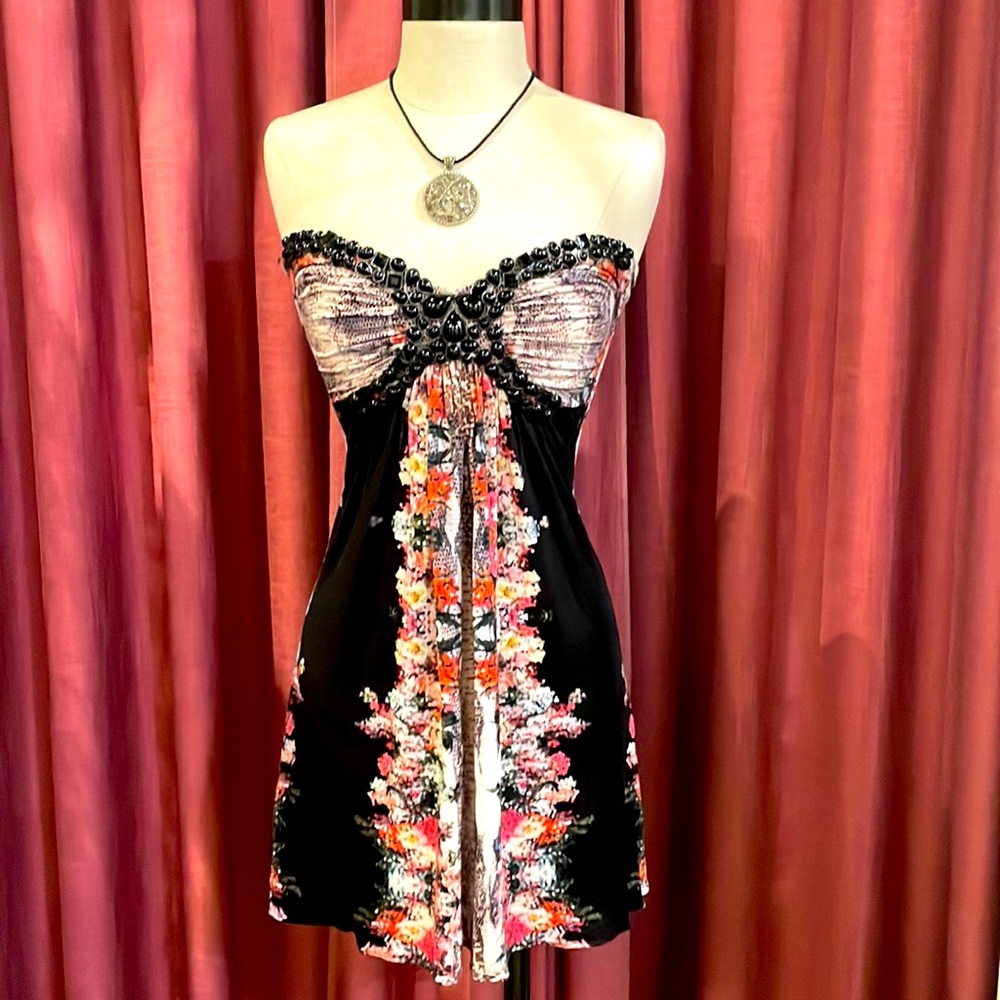 Sky strapless mini dress